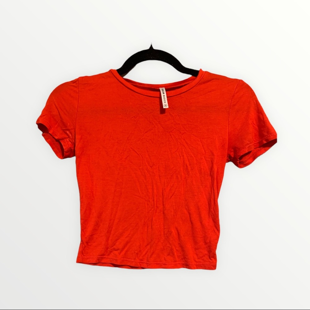Lulus Basics Red Crop Top